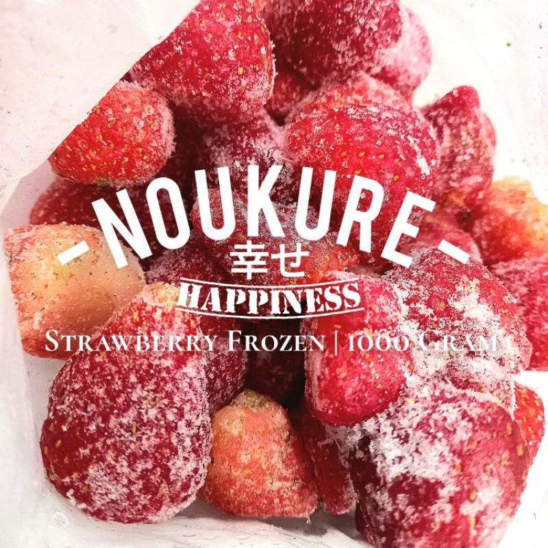 

1KG STRAWBERRY FROZEN BEKU GRADE BAGUS SORTER GROSIR MURAH