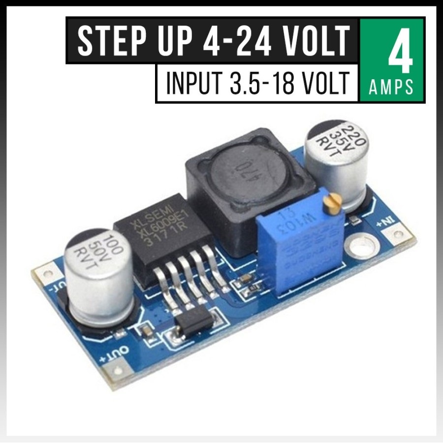 STEP UP XL6009 DC-DC Step Up Boost Converter 4A / STEP UP Power Supply Module XL6009 Adjustable