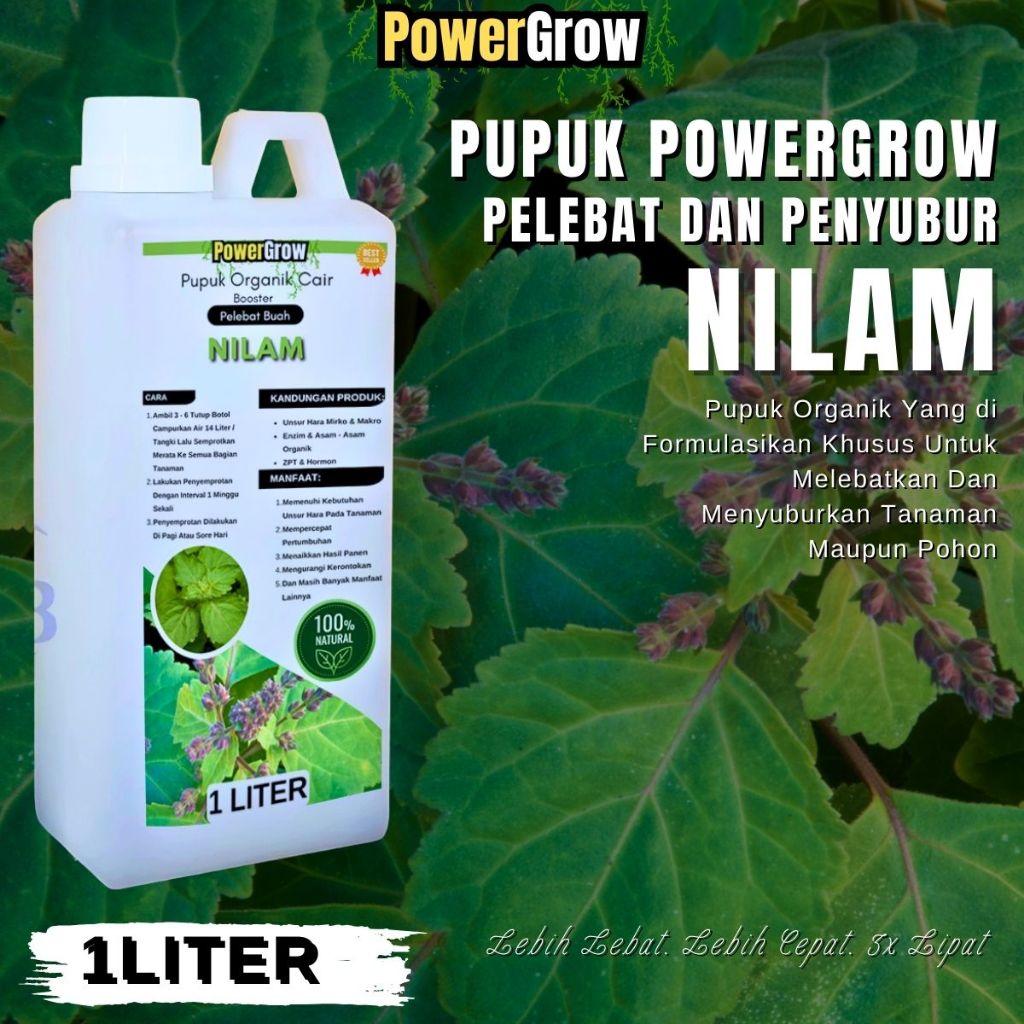 Pupuk NIlam Pelebat Daun Booster Nilam Peningkat Minyak Nilam Pupuk Penyubur Pelebat Daun NIlam