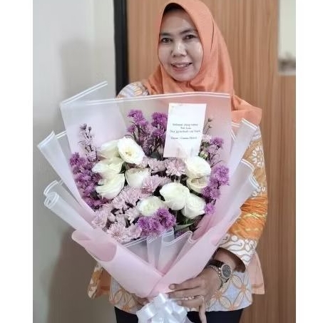 Buket bunga segar /bunga asli