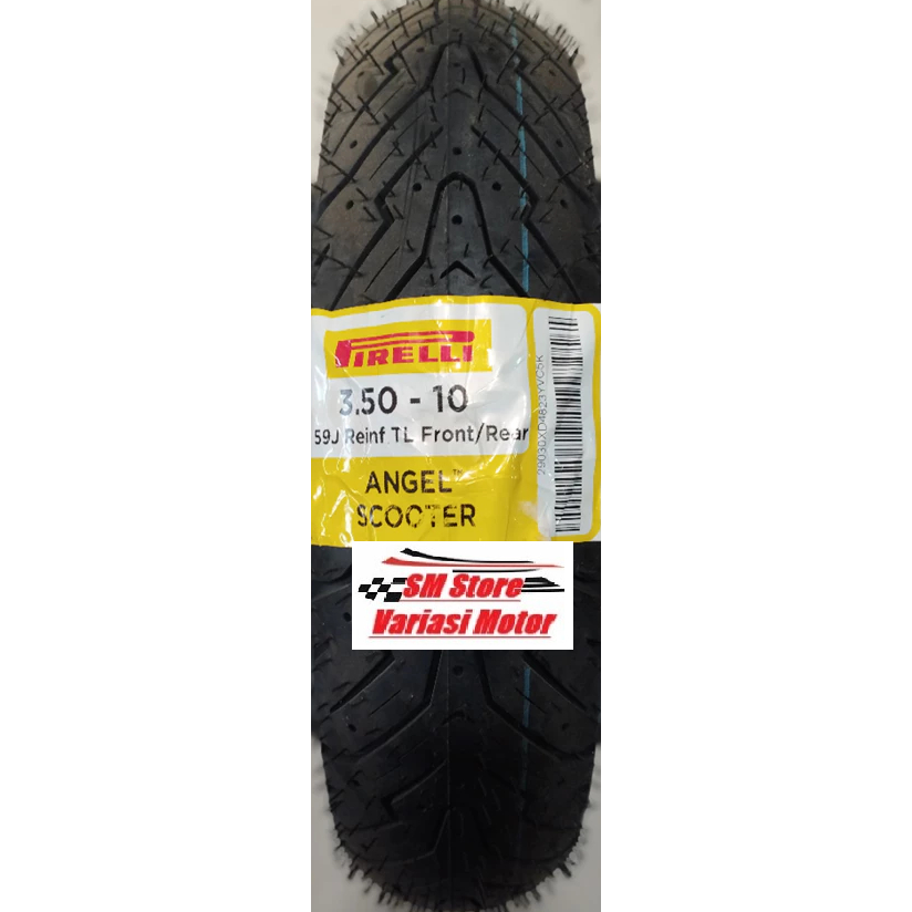 COD PIRELLI ANGEL SCOOTER 350 - 10 SATU PCS 1 PCS Vespa Ring 10 TUBELESS FREE PENTIL 350-10