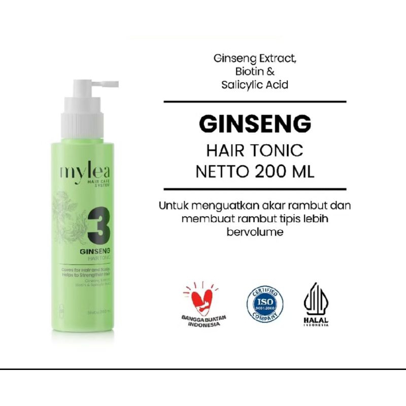 Mylea Hair Care System Hair Tonic 200 ml | Mylea Gingseng Hair Tonic | Mylea Intensive Hair Tonic | 