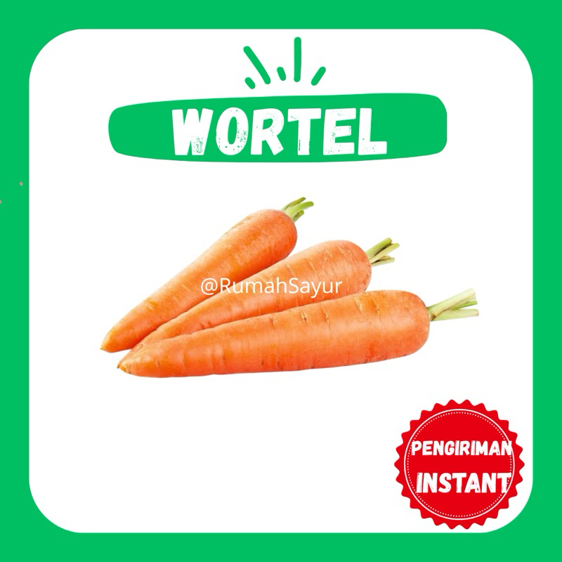 

[KIRIM INSTANT] WORTEL 250gr - RUMAH SAYUR