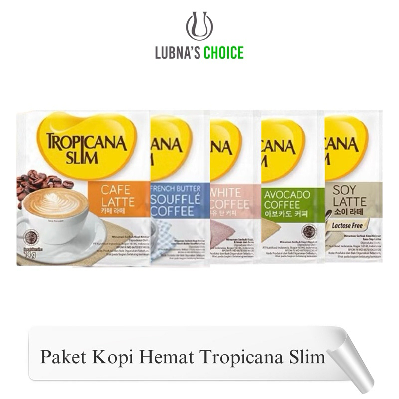 

Bundling Tropicana Slim Coffee, Paket Kopi Diet Isi 5 Sachet 5 Varian Rasa