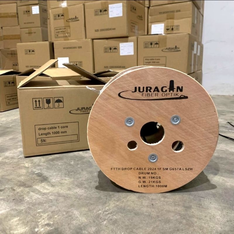 dropcore 1 core 3 seling 1km / kabel dc 1core 3seling 1km