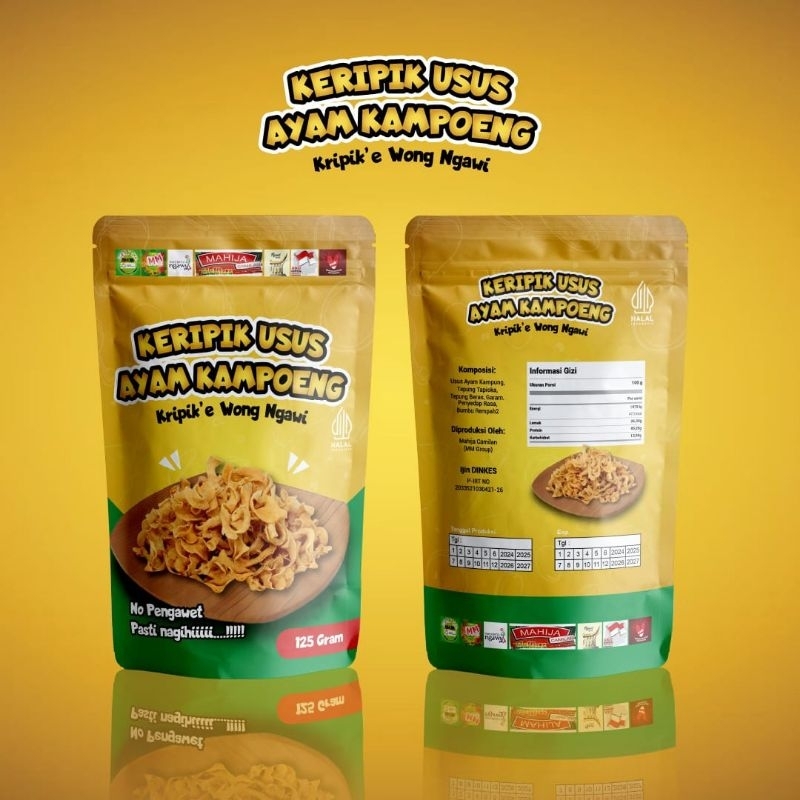 

Keripik Usus Ayam Kampung Enak Renyah 200gr