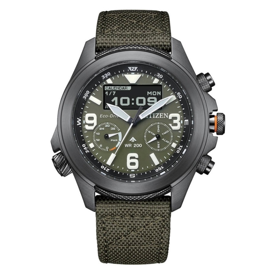 Citizen JV1005-02W Promaster Land Eco-Drive Green Dial