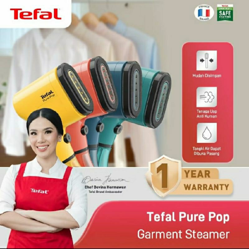 Tefal Handheld Steamer / Setrika Uap Pure Pop