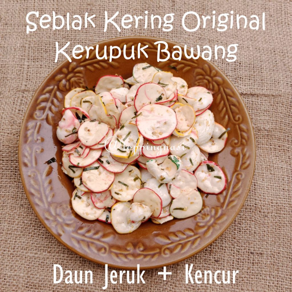 

Seblak Kering Kerupuk Bawang Daun Jeruk Kencur Rasa Original Pedas Khas Asli Bandung | Topping Nasi