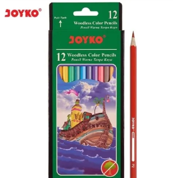 

Joyko Pensil Warna 12 Warna Panjang CP-103
