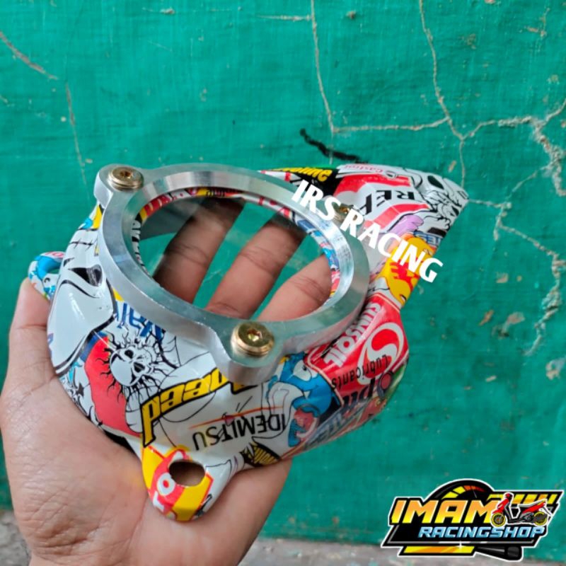 Cover CVT Vario 125 150 LED BARU 2018-2023 KARBON WTP MOTIF CARTOON TENGKORAK cover saluran udara al