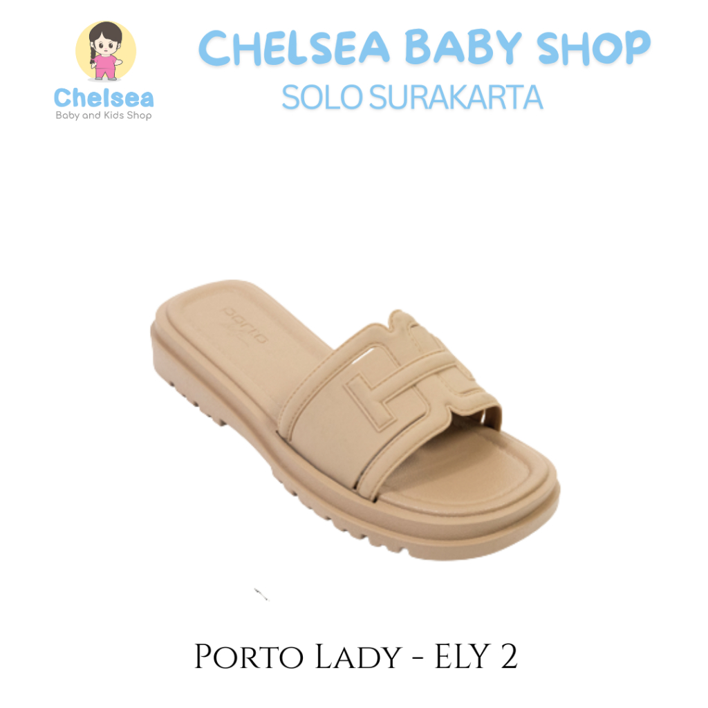 Sandal Flat Karet Wanita PORTO LADY ELY 2