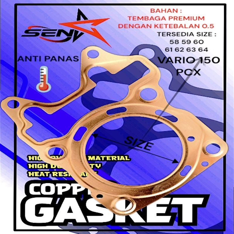 Paking Blok Tembaga Paking Head Tembaga Vario 150 Pcx 58 59 60 61 62 63 64