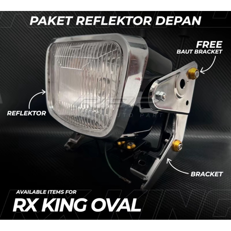 Satu Set Breket Lampu RX-King Plus Lampu Depan Rx-King Oval