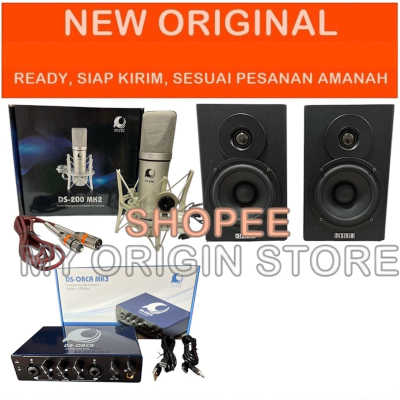 NEW ORIGINAL PAKET DOLPHIN SOUND SOUNDCARD DS-ORCA MK3 & MIC MK2 DS-200 MK2 & DS-5A DS5A MK 3 DS 200