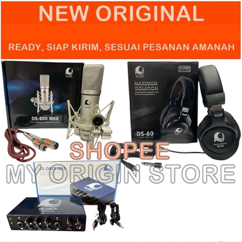 NEW ORIGINAL PAKET DOLPHIN SOUNDCARD DS-ORCA MK3&MIC MK2 DS-200 MK2&HEADPHONE DS-60 MK 3 DS 60 200