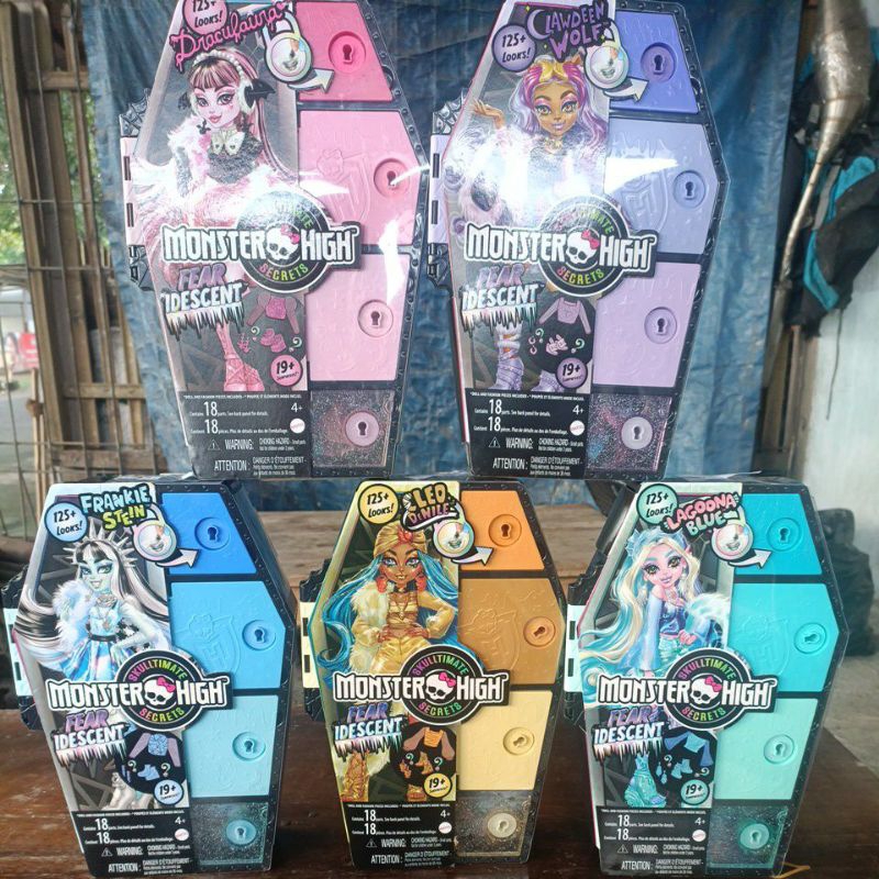 1 SERIES SET 5 BOX MONSTER HIGHT DRACULA CLEO FRANKIE LAGONA CLAWDEN