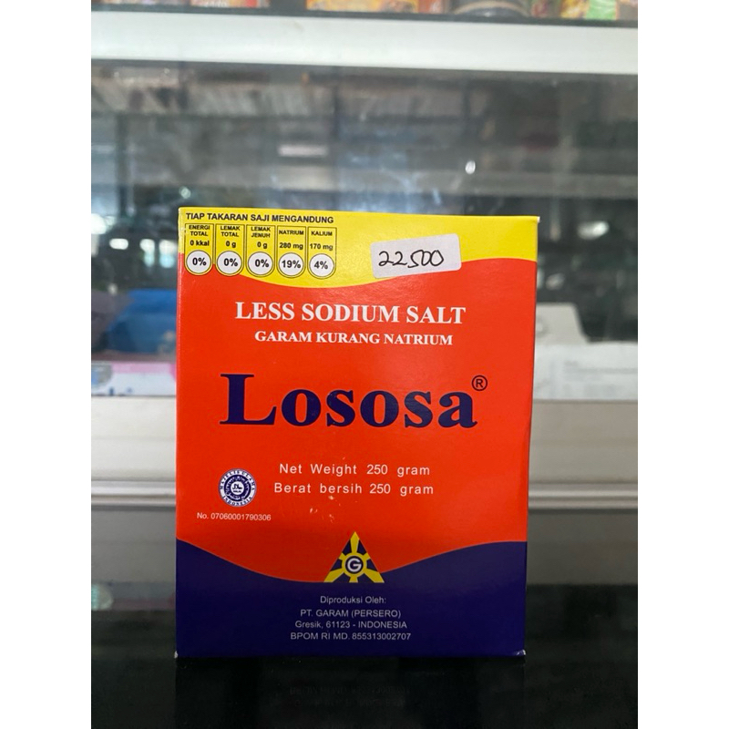 

[LOSOSA] Garam kurang natrium | Garam sehat untuk diet 0 kkal, hipertensi, mpasi 250 gram