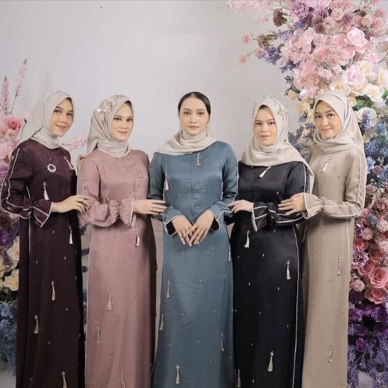 Mumtaz dress by zeen by zi burgundy XL