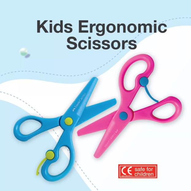

Faber-Castell Kids Ergonomic Scissors Gunting Anak-anak dari Plastik