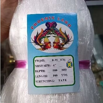 Jaring ikan Senar 0,28 - 0,30 - 0,35 x 100 MD x 100 Yards TATE.
