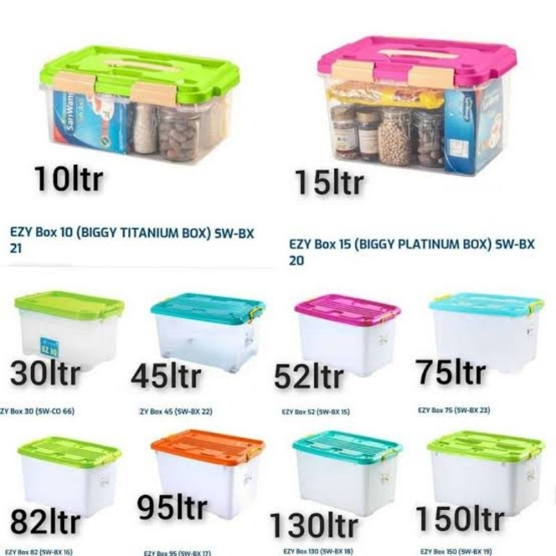 Pesona_Mimin Ezy Box Container / Box Plastik / Ezy Box 10 - 150 Liter
