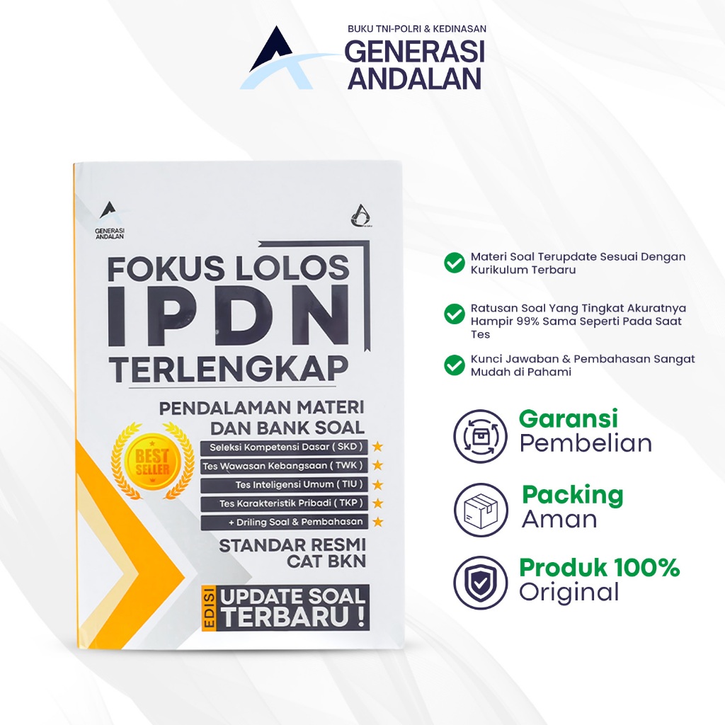 Fokus Lolos IPDN Buku Generasi andalan Buku Latihan Soal IPDN 2025 Paket Buku Tes Masuk IPDN Kumpula