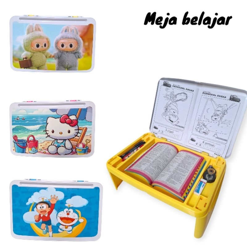 Meja Lipat Belajar Anak Plastik Lesehan Lap Desk Portable Desk Meja Lipat Karakter Anak