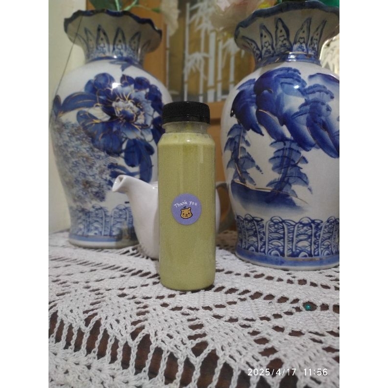 Green Tea 250 ml ~ Minuman Kekinian Homemade Milky Drink Kemasan Botol Literan