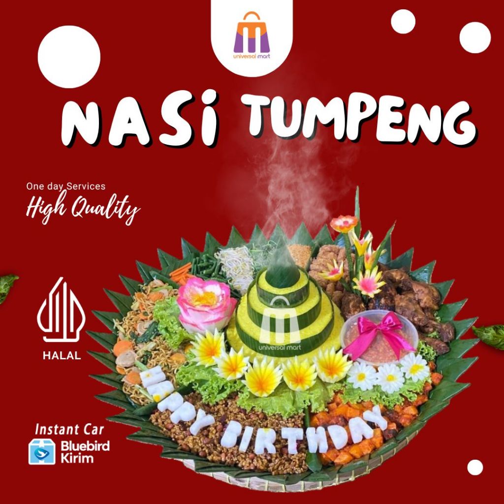 

TUMPENG NASI KUNING PORSI 5 SAMPAI PORSI 30 ORANG HALAL HIGIENIS