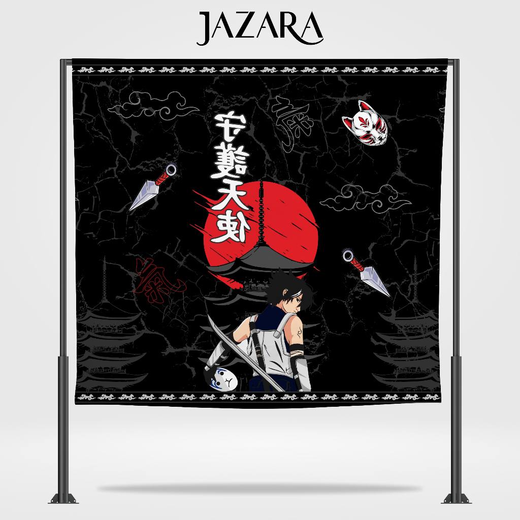 JAZARA - Sarung Dewasa / Sarung Kasual Printing Motif Anime Sasuke / Pain Akatsuki