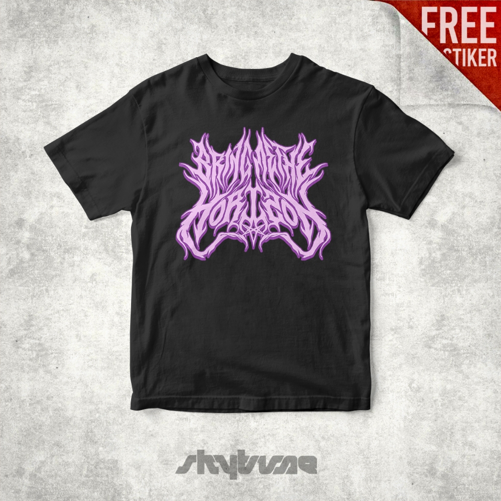 SKYTUNE - Tshirt Kaos BMTH Bring Me The Horizon Logo Music Merch Reguler Size