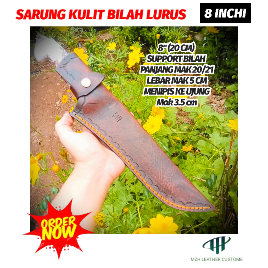 sarung pisau tramontina passador sarung pisau kulit asli 20 cm 8 inchi