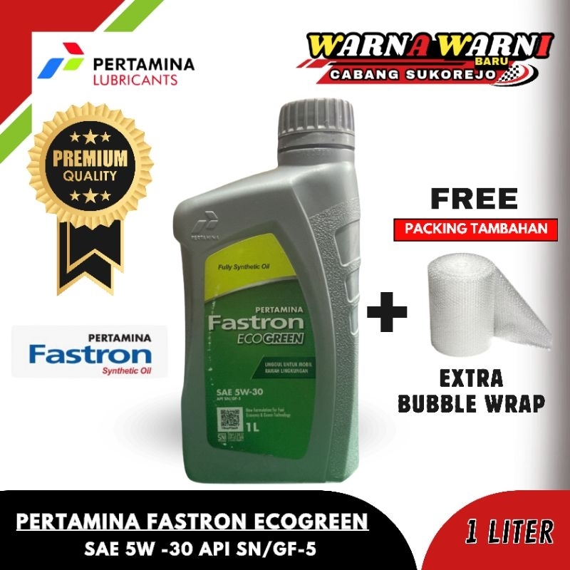 OLI PERTAMINA FASTRON ECOGREEN 5W -30 (1LITER)