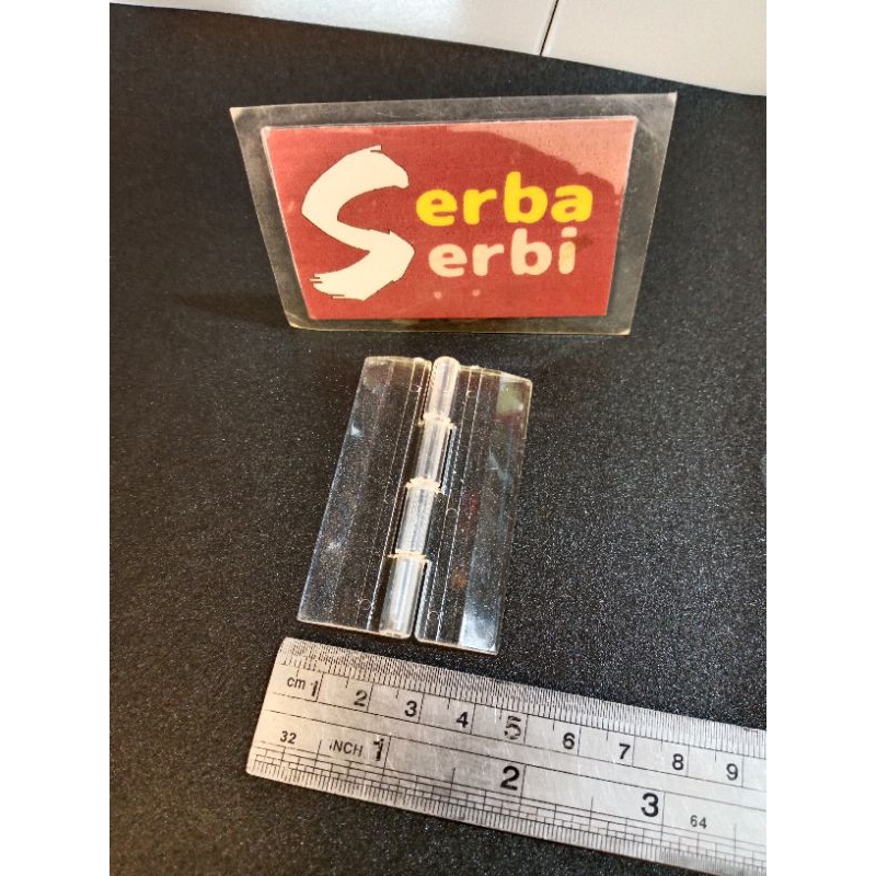 (/PCS AKRILIK ENGSEL) Engsel bening acrylic hinge