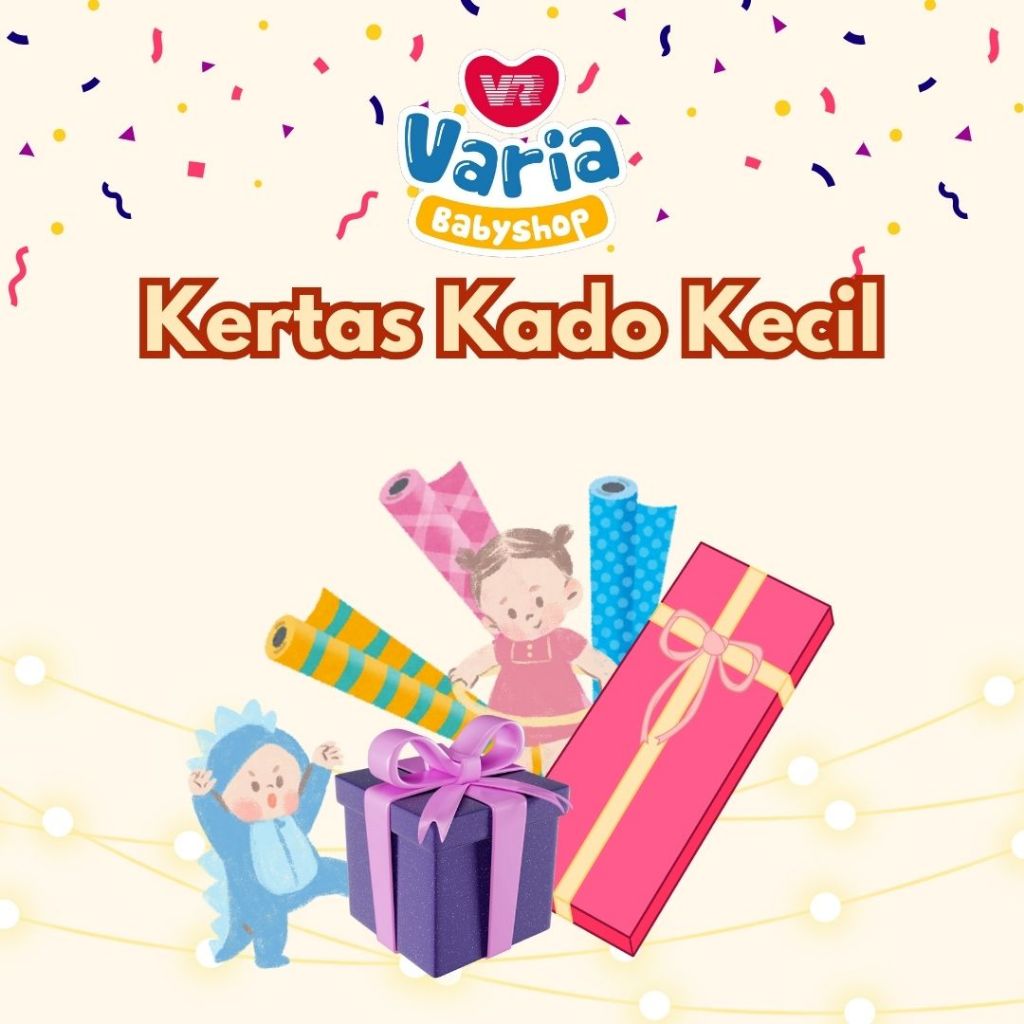 

KERTAS KADO KECIL / KERTAS KADO BAYI / KERTAS KADO UKURAN KECIL | SANSAN WAWA