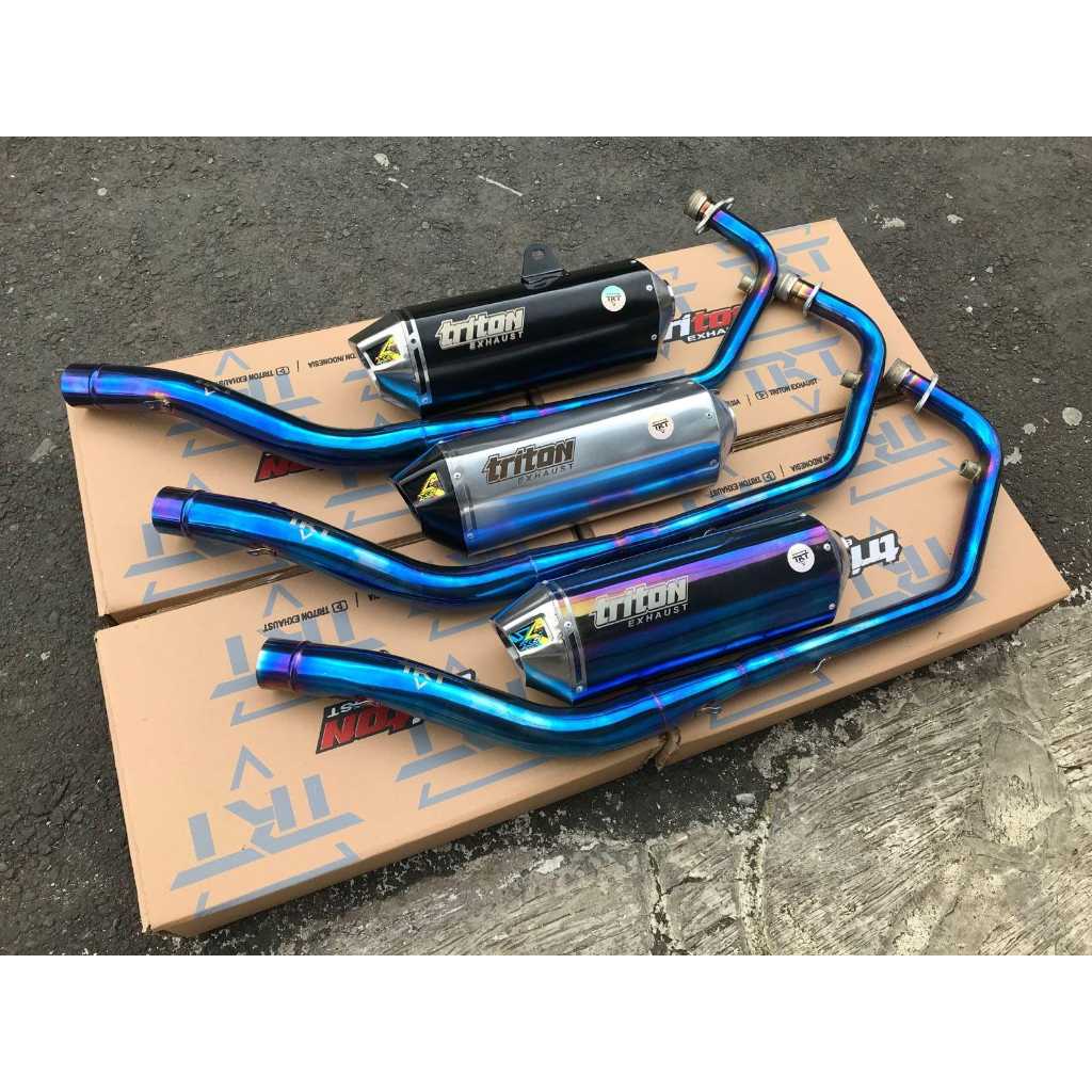 Knalpot Racing CB 150 R, CBR 150 R, GSX 150, R15, Vixion Original Triton Exhaust type XR-5 Series