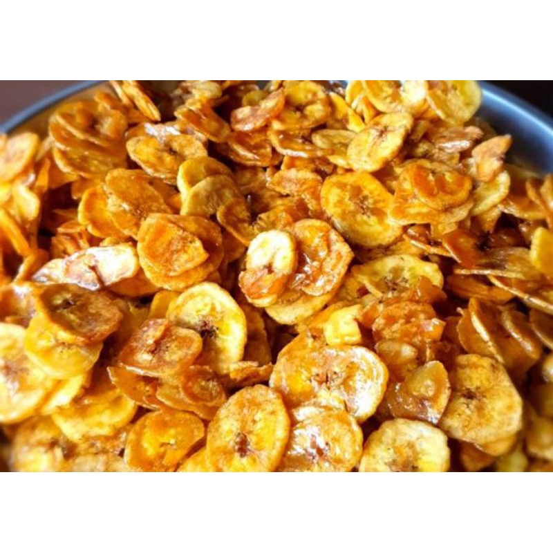 

Keripik pisang karamel Bentuk koin Manis Dan gurih