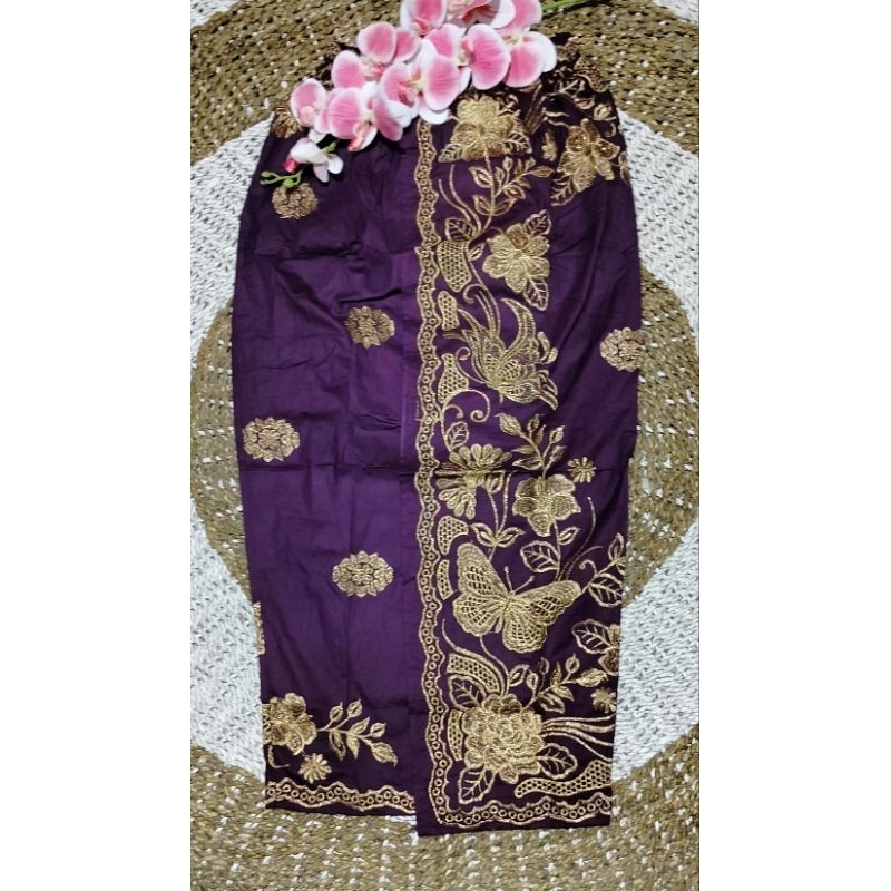 Kamen Jadi Bordir Jumbo 4XL(6XL)/Kamen Strait Songket Bordir/Kamen Bali