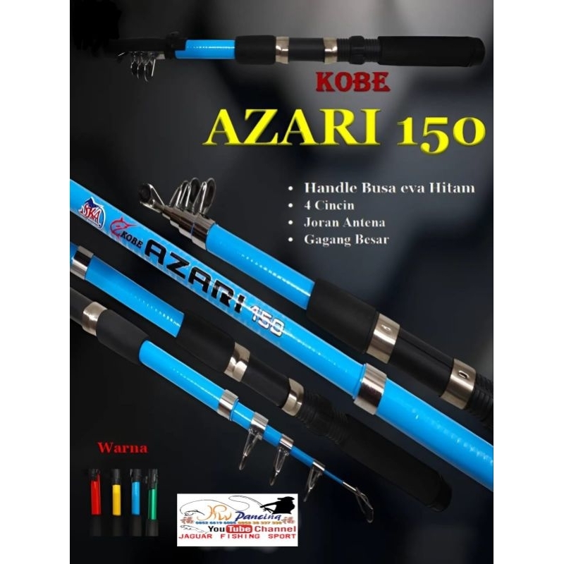 Joran pancing carbon teleskop antene panjang 150cm