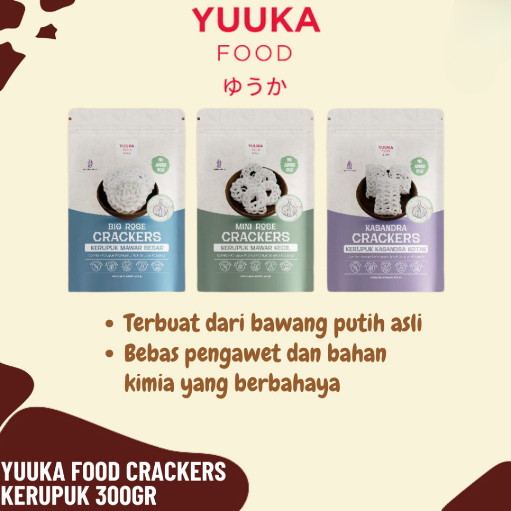 

Yuuka Food Crackers Kerupuk 300gr - Cemilan Kerupuk No MSG