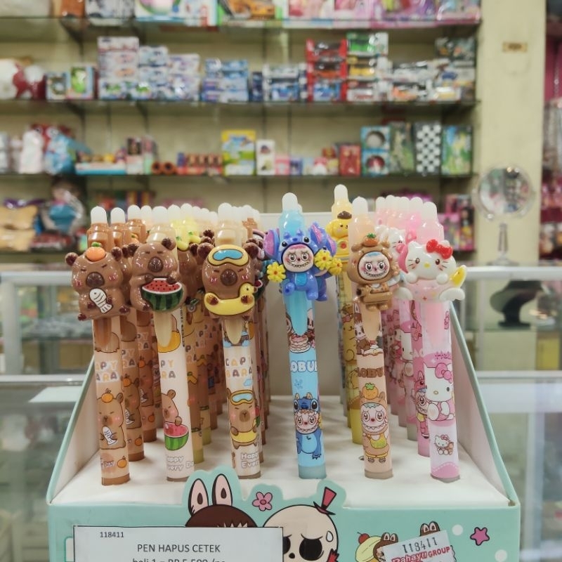 

Pulpen Karakter Capy Bara | Karakter Labubu | Hello Kitty
