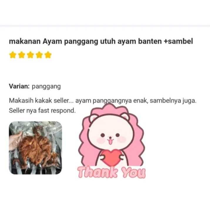 

Ayam panggang utuh/ayam banten +sambel