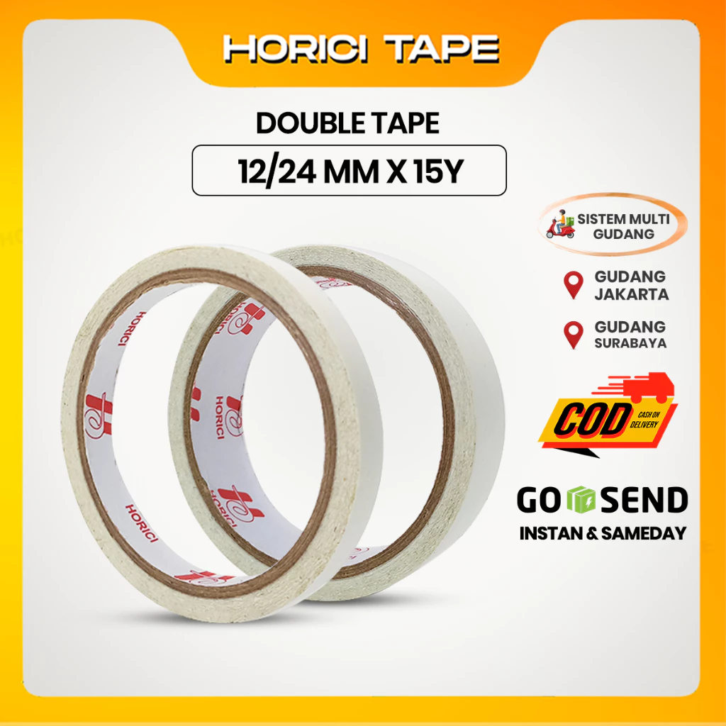 

1 DUS Double Tape Isolasi Super Kuat Lem Anti Air 12mm x 15y 24mm x 15y Di Jamin Lengket