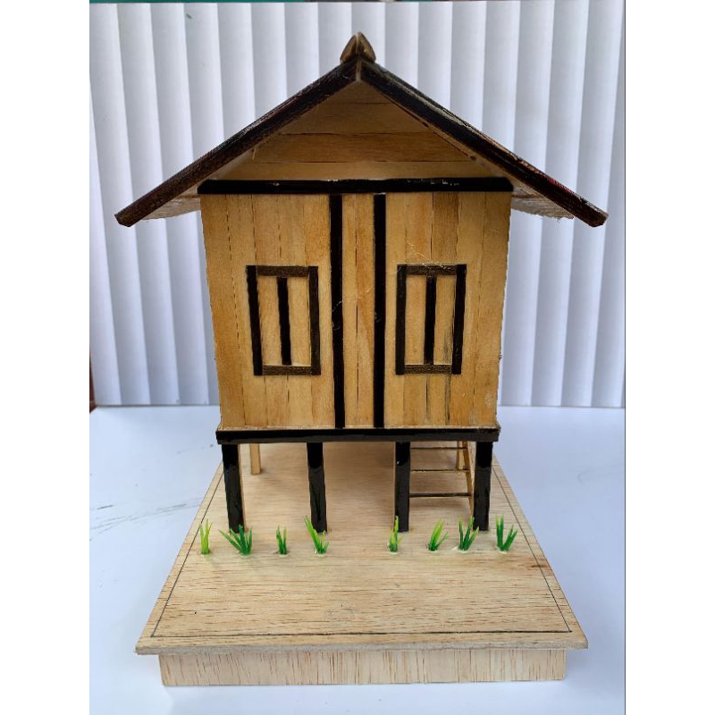 Kerajinan Miniatur Rumah adat Aceh - Rumah tradisional