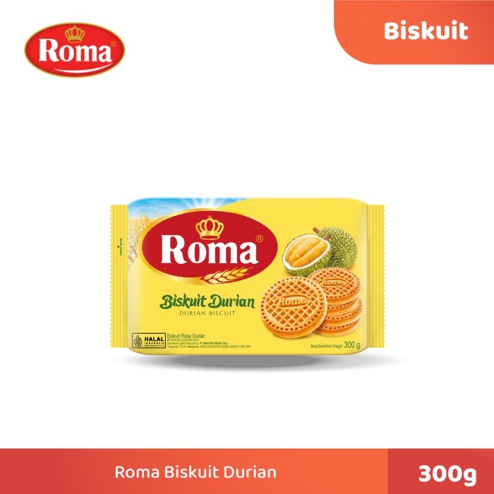 

ROMA BISKUIT DURIAN 300 GR