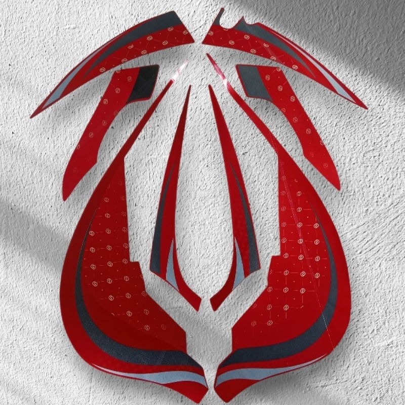 striping stiker scoopy 2023 2024 merah dof doff original / stiker motor scoopy / stiker motor