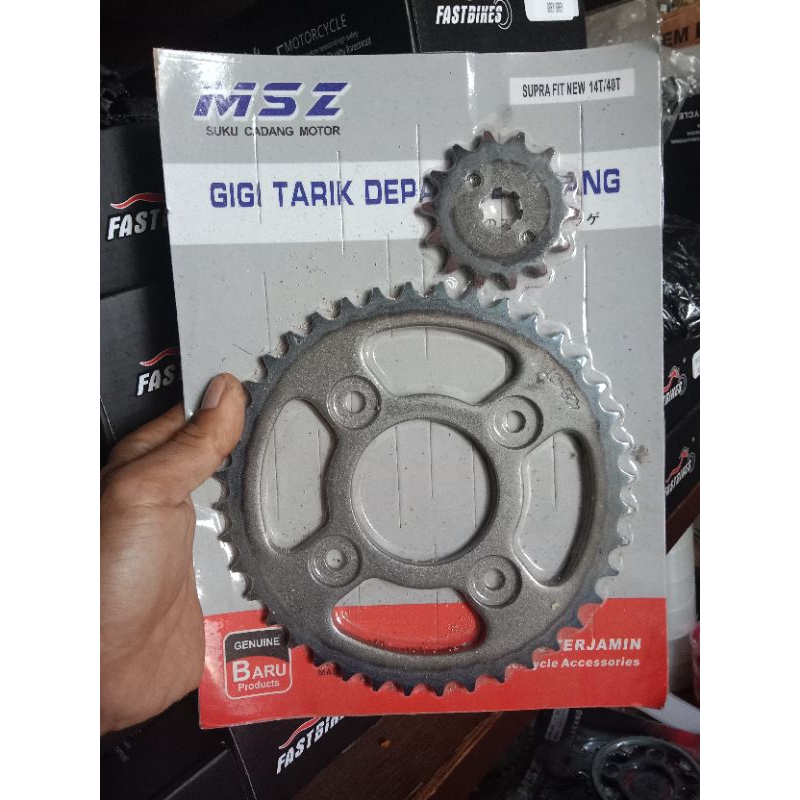 Gear Set / Gir Depan Belakang 40T -14T All Motor Supra Fit new/Revo /Blade /Kharisma 2006s/d2025