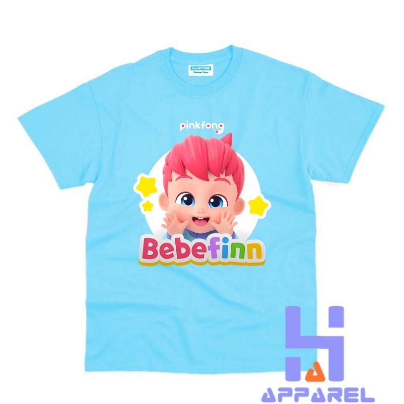 BAJU ANAK KAOS ANAK BEBEFINN PINKFONG