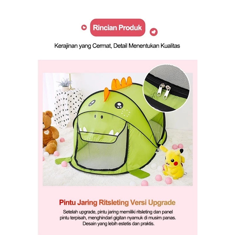New Tenda Lipat Anak/Mainan Lipat Tenda Kemah Anak/Tenda Kemah Luar Ruangan Anak Lipat